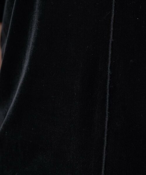 cloenc / クロエンス カットソー | 【手洗い可】フロッキーベロアトップス | 詳細21