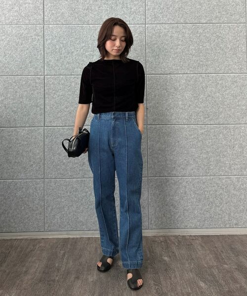 cloenc / クロエンス カットソー | 【手洗い可】フロッキーベロアトップス | 詳細22