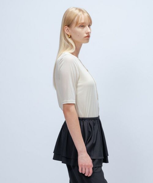 cloenc / クロエンス カットソー | 【手洗い可】フロッキーベロアトップス | 詳細5