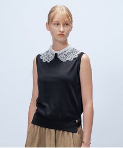 cloenc / クロエンス カットソー | 【手洗い可】2wayレース衿付きプルオーバー