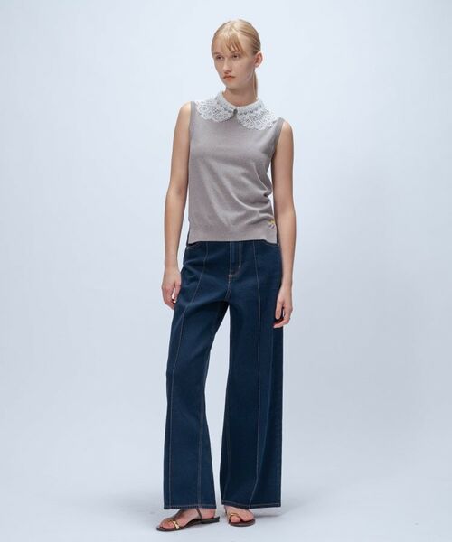 cloenc / クロエンス カットソー | 【手洗い可】2wayレース衿付きプルオーバー | 詳細1