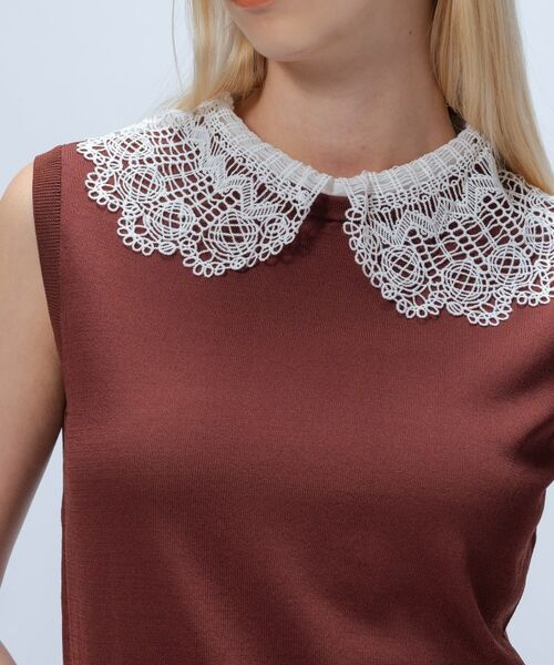 cloenc / クロエンス カットソー | 【手洗い可】2wayレース衿付きプルオーバー | 詳細10
