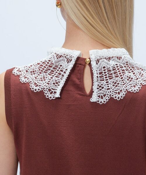 cloenc / クロエンス カットソー | 【手洗い可】2wayレース衿付きプルオーバー | 詳細11