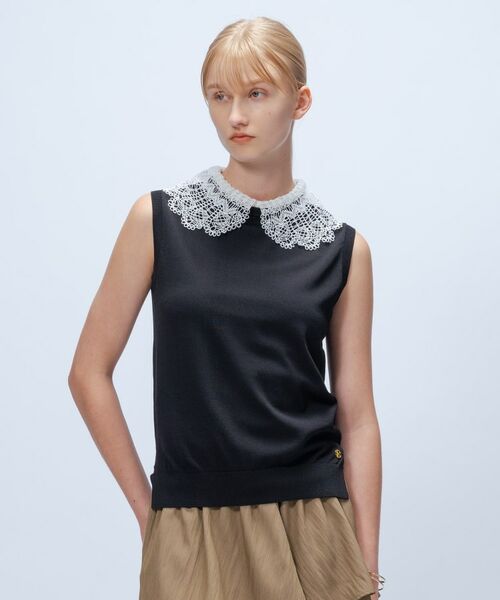 cloenc / クロエンス カットソー | 【手洗い可】2wayレース衿付きプルオーバー | 詳細17