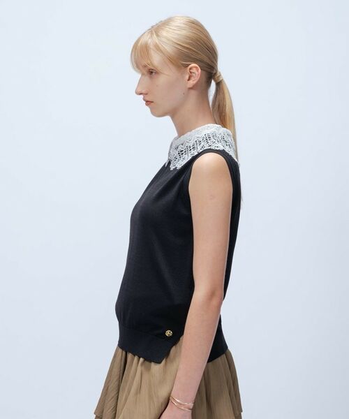 cloenc / クロエンス カットソー | 【手洗い可】2wayレース衿付きプルオーバー | 詳細18