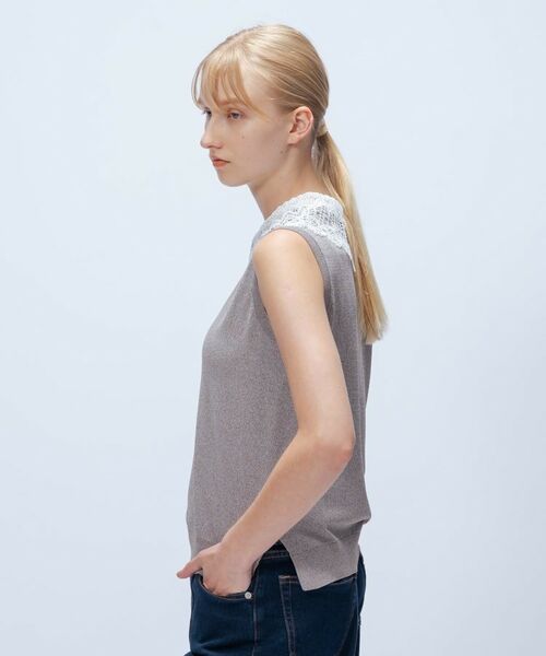 cloenc / クロエンス カットソー | 【手洗い可】2wayレース衿付きプルオーバー | 詳細3
