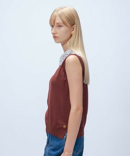 cloenc / クロエンス カットソー | 【手洗い可】2wayレース衿付きプルオーバー | 詳細8