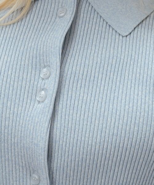 cloenc / クロエンス ニット・セーター | 【マシンウォッシュ】ポロカラープルオーバー | 詳細11