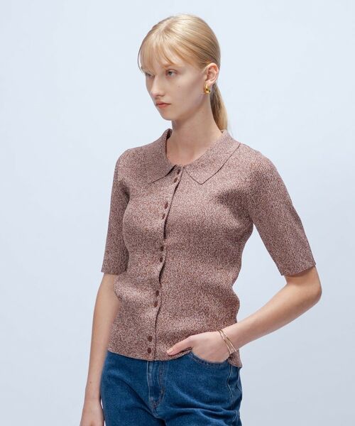 cloenc / クロエンス ニット・セーター | 【マシンウォッシュ】ポロカラープルオーバー | 詳細2