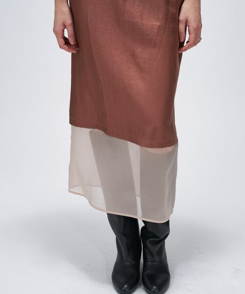 cloenc / クロエンス ロング・マキシ丈スカート | 【手洗い可】シアーレイヤードスカート | 詳細10