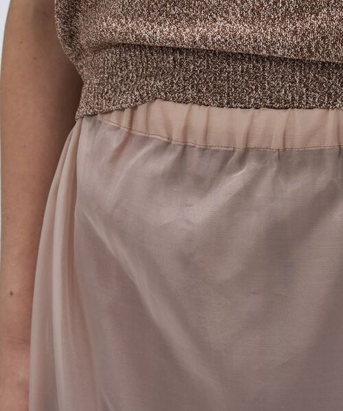 cloenc / クロエンス ロング・マキシ丈スカート | 【手洗い可】シアーレイヤードスカート | 詳細15