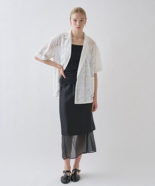 cloenc / クロエンス ロング・マキシ丈スカート | 【手洗い可】シアーレイヤードスカート | 詳細17