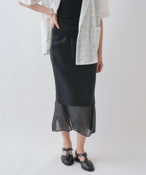 cloenc / クロエンス ロング・マキシ丈スカート | 【手洗い可】シアーレイヤードスカート | 詳細19