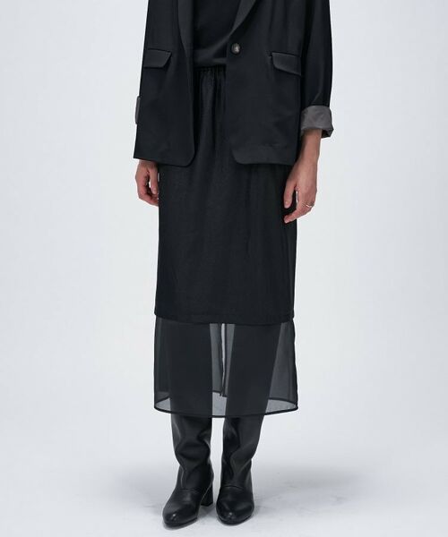 cloenc / クロエンス ロング・マキシ丈スカート | 【手洗い可】シアーレイヤードスカート | 詳細2