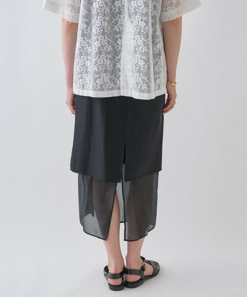 cloenc / クロエンス ロング・マキシ丈スカート | 【手洗い可】シアーレイヤードスカート | 詳細21