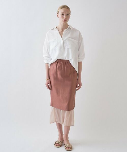 cloenc / クロエンス ロング・マキシ丈スカート | 【手洗い可】シアーレイヤードスカート | 詳細23