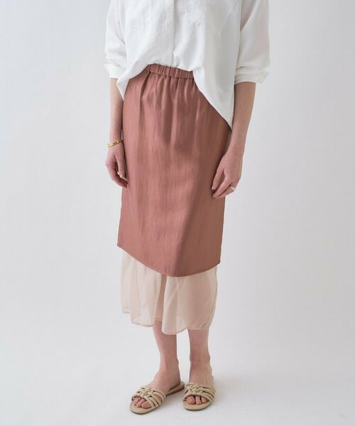 cloenc / クロエンス ロング・マキシ丈スカート | 【手洗い可】シアーレイヤードスカート | 詳細25