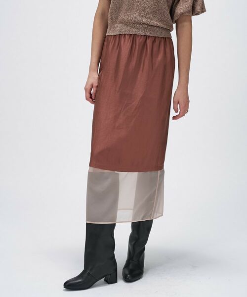 cloenc / クロエンス ロング・マキシ丈スカート | 【手洗い可】シアーレイヤードスカート | 詳細7