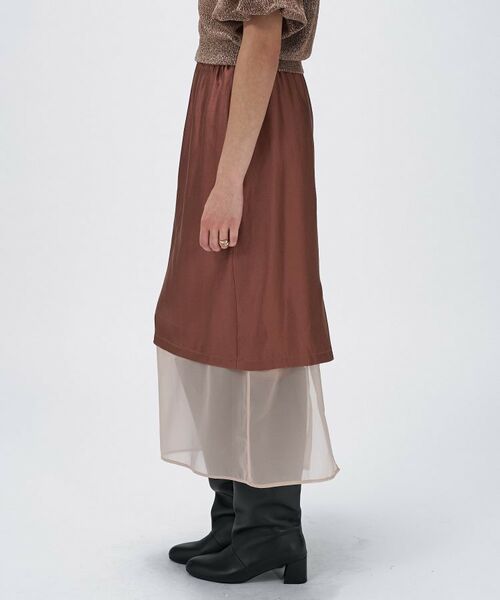 cloenc / クロエンス ロング・マキシ丈スカート | 【手洗い可】シアーレイヤードスカート | 詳細8