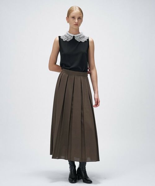 cloenc / クロエンス ロング・マキシ丈スカート | 【手洗い可】ワイドプリーツスカート | 詳細1
