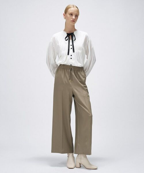 cloenc / クロエンス シャツ・ブラウス | 【マシンウォッシュ】リボンピンタックブラウス | 詳細1