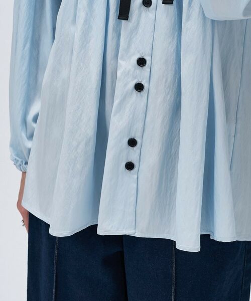 cloenc / クロエンス シャツ・ブラウス | 【マシンウォッシュ】リボンピンタックブラウス | 詳細12