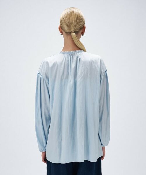 cloenc / クロエンス シャツ・ブラウス | 【マシンウォッシュ】リボンピンタックブラウス | 詳細9