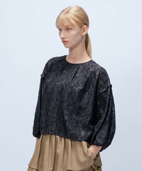 cloenc / クロエンス シャツ・ブラウス | 【手洗い可】ジャカード2wayブラウス | 詳細12