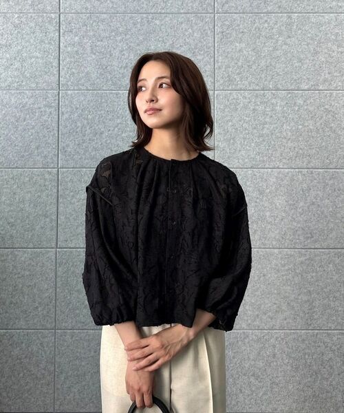 cloenc / クロエンス シャツ・ブラウス | 【手洗い可】ジャカード2wayブラウス | 詳細18