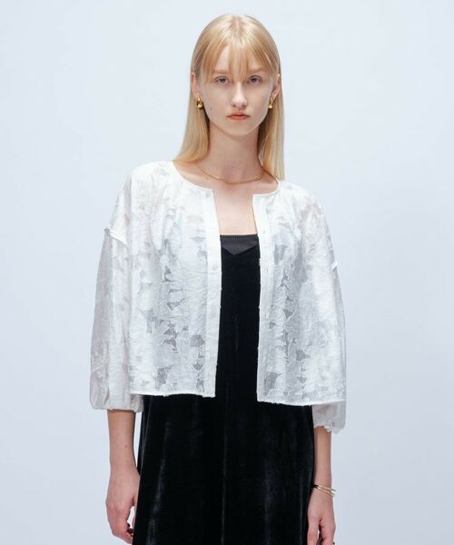 cloenc / クロエンス シャツ・ブラウス | 【手洗い可】ジャカード2wayブラウス | 詳細2