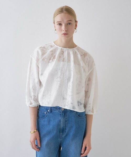 cloenc / クロエンス シャツ・ブラウス | 【手洗い可】2wayジャカードブラウス | 詳細22