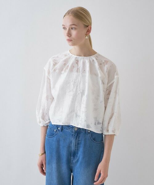 cloenc / クロエンス シャツ・ブラウス | 【手洗い可】2wayジャカードブラウス | 詳細23