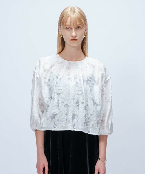 cloenc / クロエンス シャツ・ブラウス | 【手洗い可】ジャカード2wayブラウス | 詳細5