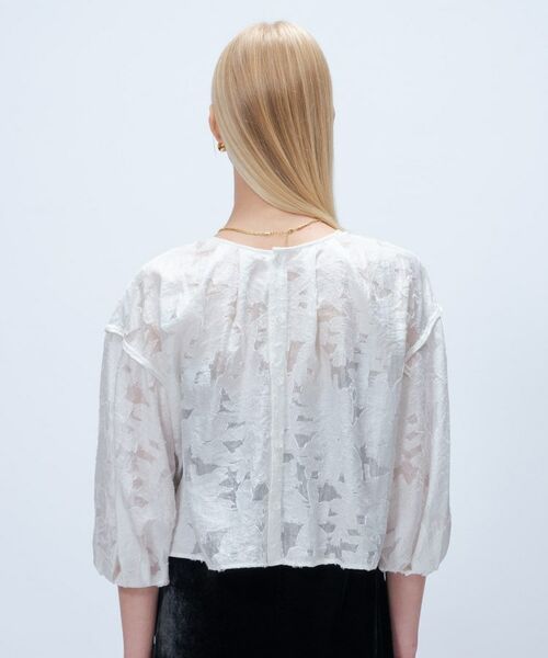 cloenc / クロエンス シャツ・ブラウス | 【手洗い可】ジャカード2wayブラウス | 詳細7