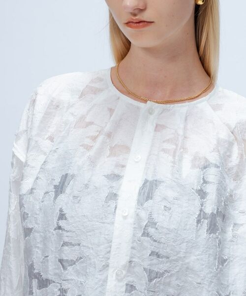 cloenc / クロエンス シャツ・ブラウス | 【手洗い可】ジャカード2wayブラウス | 詳細8