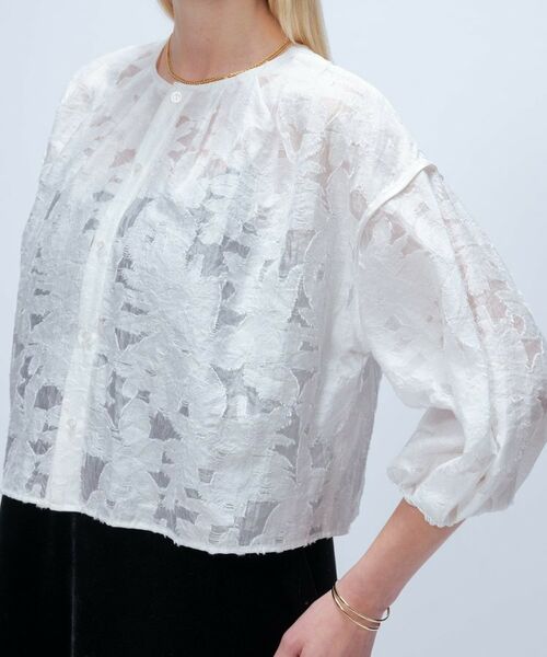 cloenc / クロエンス シャツ・ブラウス | 【手洗い可】ジャカード2wayブラウス | 詳細9