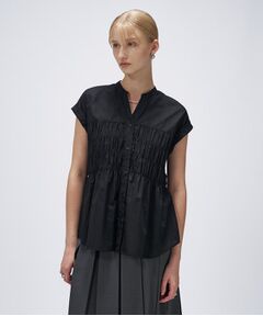 cloenc / クロエンス シャツ・ブラウス | 【手洗い可】シャーリングブラウス