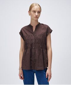 cloenc / クロエンス シャツ・ブラウス | 【手洗い可】シャーリングブラウス