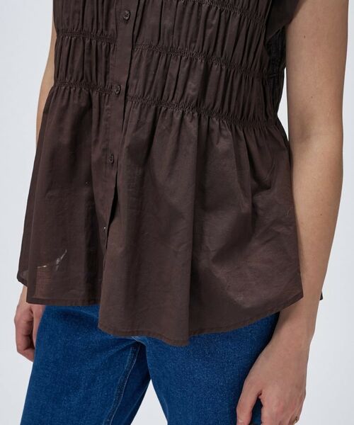 cloenc / クロエンス シャツ・ブラウス | 【手洗い可】シャーリングブラウス | 詳細12
