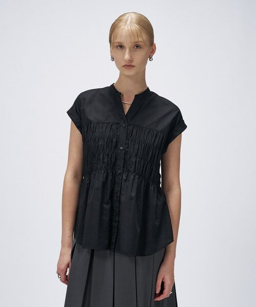 cloenc / クロエンス シャツ・ブラウス | 【手洗い可】シャーリングブラウス | 詳細15