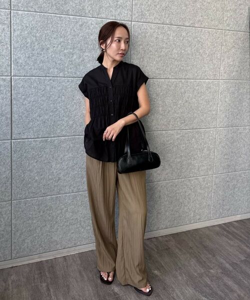 cloenc / クロエンス シャツ・ブラウス | 【手洗い可】シャーリングブラウス | 詳細19