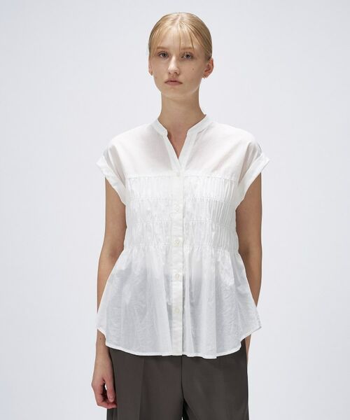 cloenc / クロエンス シャツ・ブラウス | 【手洗い可】シャーリングブラウス | 詳細2