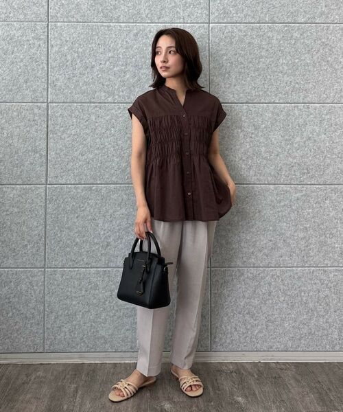 cloenc / クロエンス シャツ・ブラウス | 【手洗い可】シャーリングブラウス | 詳細20