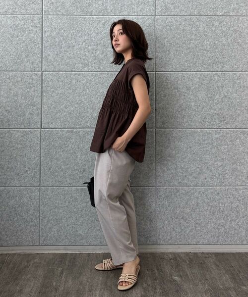 cloenc / クロエンス シャツ・ブラウス | 【手洗い可】シャーリングブラウス | 詳細21