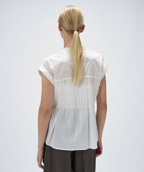 cloenc / クロエンス シャツ・ブラウス | 【手洗い可】シャーリングブラウス | 詳細4