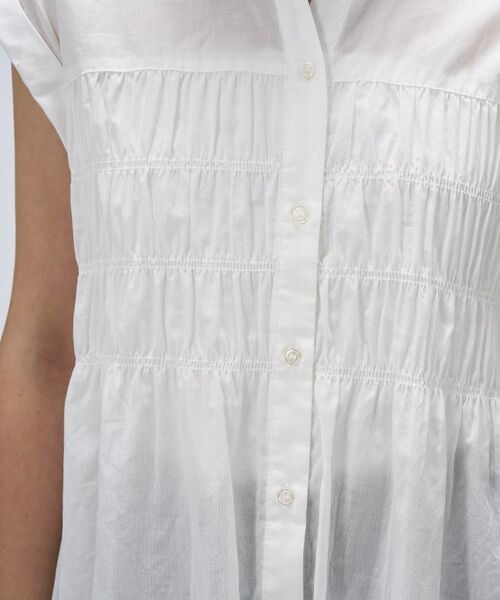 cloenc / クロエンス シャツ・ブラウス | 【手洗い可】シャーリングブラウス | 詳細5