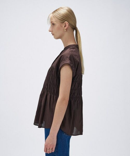 cloenc / クロエンス シャツ・ブラウス | 【手洗い可】シャーリングブラウス | 詳細8