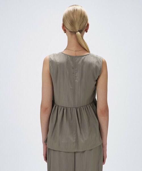 cloenc / クロエンス ベスト | 【セットアップ／手洗い可】ペプラムZIPジレ | 詳細4