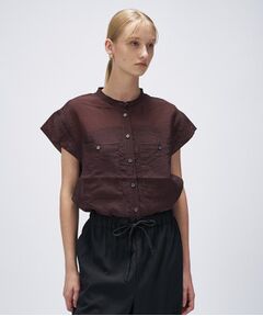 cloenc / クロエンス シャツ・ブラウス | 【マシンウォッシュ】シアーフレンチスリーブシャツ