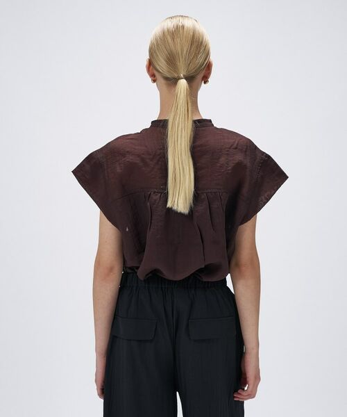 cloenc / クロエンス シャツ・ブラウス | 【マシンウォッシュ】シアーフレンチスリーブシャツ | 詳細12